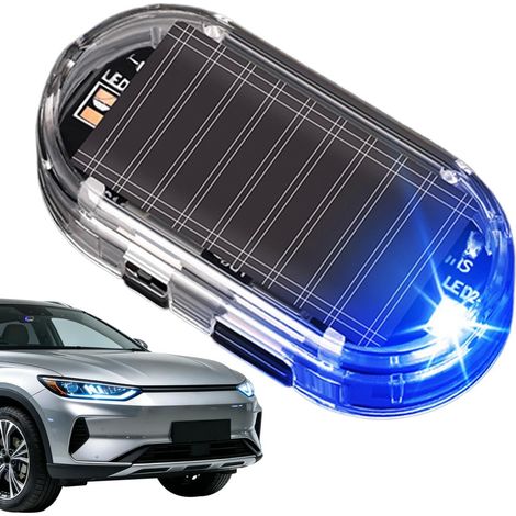 Alarme solaire de voiture – Charge avec port USB, lampe sécurité (1/5)