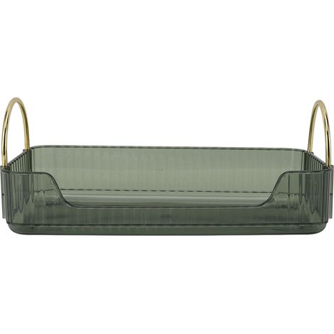 étagère rangement-Organiseur de Vanité pour Cosmétiques, Perfums et Bijoux en Tray Plastique Robust - Table Rangement Organiseur Salon (1/5)