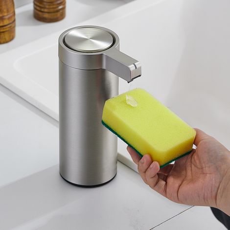 Automatischer Flüssigseifenspender, berührungslos, USB-aufladbar, intelligenter Handseifenspender, 4 einstellbare Einstellungen, 380 ml (12,8 oz), geeignet für Badezimmer, Küchen und Geschirrspülmitte