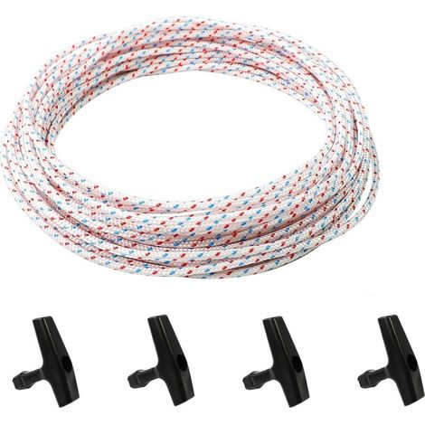 Corde De Démarrage - 10 M - 4 Mm - Pour Tondeuse Tronçonneuse Coupe-Bordure - 1 Pièce (1/5)