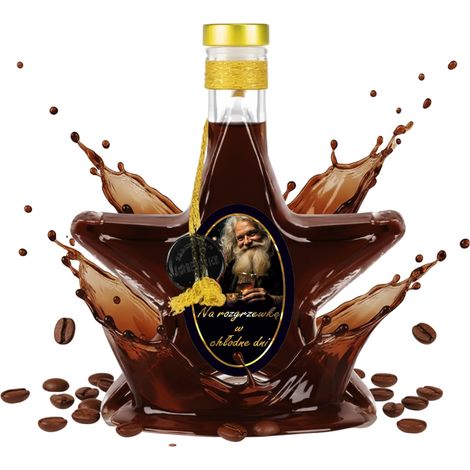 200 ml handdekorierte Weihnachtsflasche für Weinliköre (1/5)