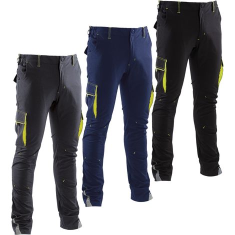 Pantaloni da Lavoro Uomo Estivi Slim Fit Rider Blue XS