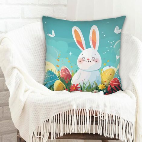 Housse de coussin décorative salon résistant au lavage pour décoration de Pâques pour la maison (1/5)