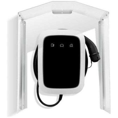 Auvent de borne de recharge en aluminium résistant aux intempéries, protection UV, protection solaire, 45 x 40 x 20 cm