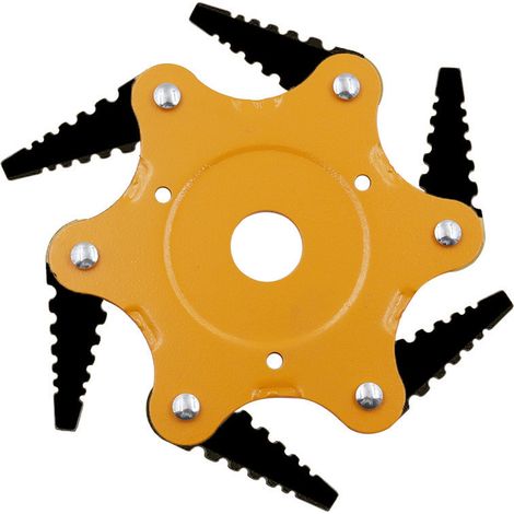 Trimmer Head - 6 Lames En Acier - Tête De Coupe Pour Débroussailleuse Droite - Adaptateur Inclus - 1 Pièce (1/3)