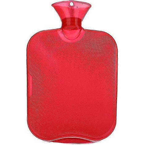 Bouillotte en caoutchouc pour thérapie par le chaud et le froid, 2 L, blanche (1/5)