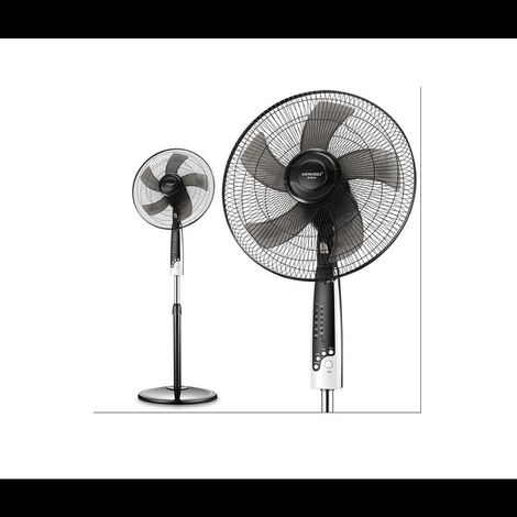 Ventilateur standing oscillant à commande mécanique, ventilateur puissant économe en énergie, hauteur ajustable pour la maison (1/5)