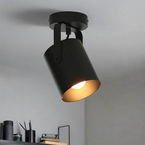 Wandlampe E27 Schwarz Metall Modern Wandleuchte Küche