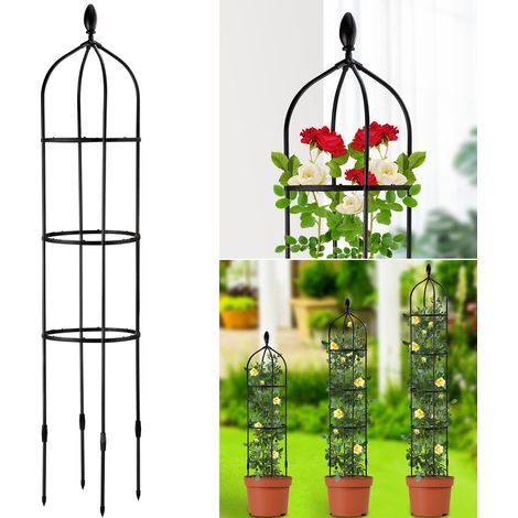 Tuteur fixe pour plantes grimpantes, support à roses, poteau d'intérieur pour fleurs et plantes grimpantes (1/5)
