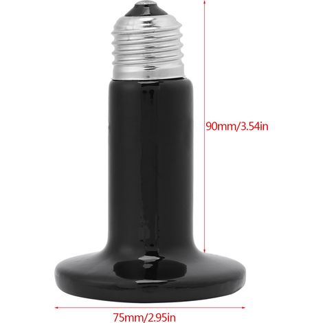 Ampoule chauffante infrarouge en céramique 110 V pour reptiles, 50 W (1/2)