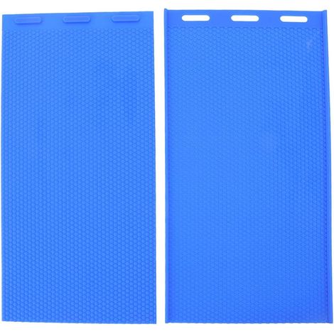 Molde de cera de abejas, prensa de silicona suave para colmena, 2 piezas, herramienta de estampado para apicultura, accesorio esencial para apicultores.