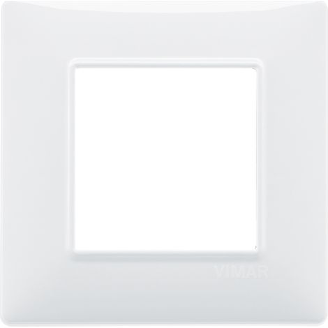 Placca 2M bianco per scatola rotonda  Vimar Plana 14642.01