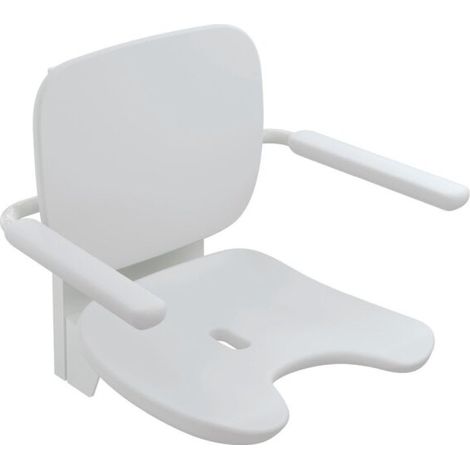 HEWI 802.51.24060 Siège rabattable Premium, découpe génitale (1/2)
