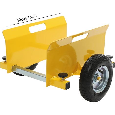 Chariot de panneau, capacité de charge lourde, panneau latéral réglable, Jaune (1/2)
