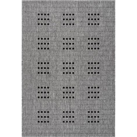 Tappeto da esterno Sunset 606 in argento 80x150 cm (1/4)