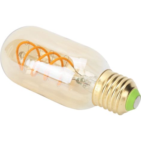 Vintage-Doppelspiral-LED-Glühbirne E27, 4 W, flexibler Glühfaden, warmweißes Licht, 220 V, Gold (1/5)