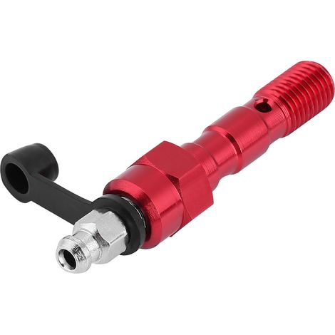 M101,25 mm Entlüftungsschraube für Motorradbremssattel, Hohlschraube, rote Staubkappe