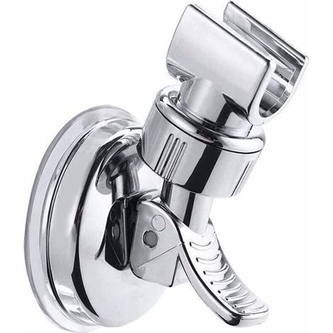 Hair knob holder, suction cup hair knob holder, adjustable and removable holder, suction cup hair knob wall mount, silver (1/4)