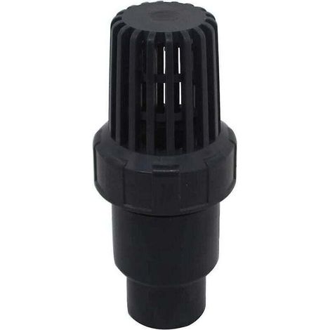 Foot valve, ball-type non-return valve, suction 25, 32, 40 mm, PVC strainer non-return valve for swimming pool pump (Inner Diameter 32mm)