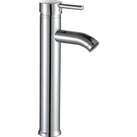 Stück Waschtischarmatur im silbernen Design (296 x 105 mm) mit Ausziehfunktion, Spülbecken mit hohem Fassungsvermögen, verchromter Messing-Auszieh-Lufthahn (1/5)
