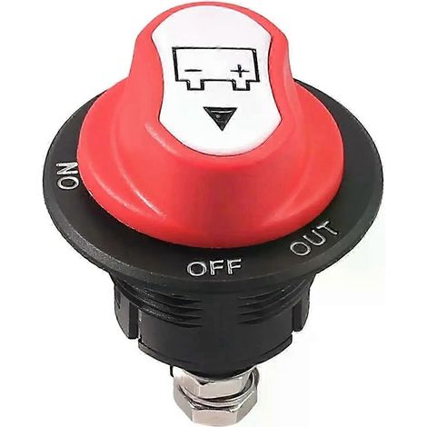Interrupteur de déconnexion de batterie automobile 12V-32V marin 100A, interrupteur de masse double pour batterie, coupe-batterie, câble d'alimentation pour treuil de voiture, bateau ou yacht - JXLGV (1/5)
