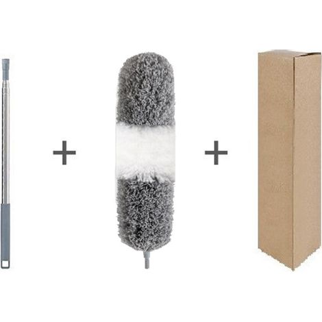 Plumeau Télescopique Courbé - Extension 5 Mètres - Pour Plafonds Et Toiles D'araignée - 1 Pièce (1/5)