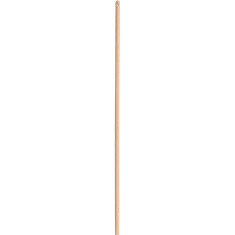 Manche en bois poncé 1,30 m – Diamètre 24 mm – Compatible avec montures 23 mm – Pour nettoyage extérieur – Brosserie Thomas