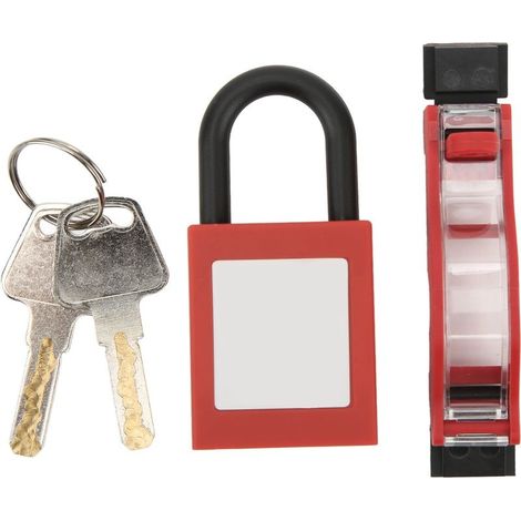 Kit de verrouillage de sécurité pour disjoncteur, couvercle de protection Transparent, Kit de cadenas adapté pour interrupteur à Air 1P (1/5)