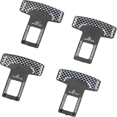 Irovami 4x Coupe-alarme ceinture de sécurité , Clip universel carbone et aluminium – Arrêt du signal sonore pour siège passager (1/5)