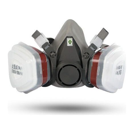 FENOPLASTICAMasque de Protection Respiratoire Réutilisable, Anti poussière, Anti gaz avec Filtres pour Peinture, Travaux, Bricolage, Ponçage (1/2)