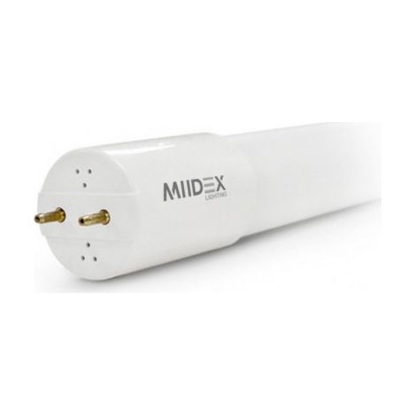 Tube LED T8 18W 1200mm (Phase d'un côté / Neutre de l'autre) Miidex Lighting® blanc-chaud-3000k - sans-detecteur