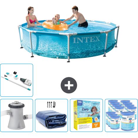 Piscine Intex à cadre rond - 305 x 76 cm - Comprend des Accessoires CB26 (1/5)
