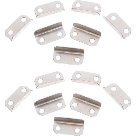 Lot de 100 équerres verrouillage métalliques pour meubles et (1/5)