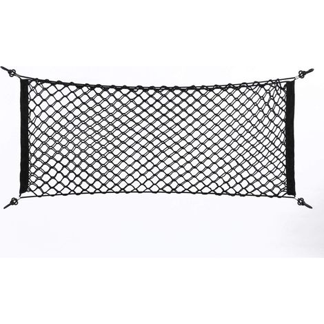 90 x 40 cm Filet Rangement à Bagages de Voiture Universel Voiture arrière Bagages Organisateur Filet de Stockage en Nylon élastique (1/5)