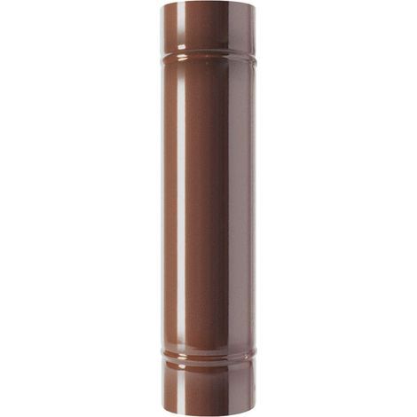 Tubo per Stufa lunghezza 100 cm   8 cm colore Marrone in lamiera porcellanata (1/3)