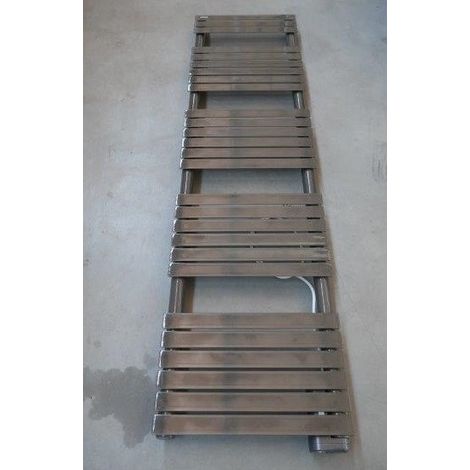 Sèche-serviette électrique 500W finition métal brut 1562x400x75mm commande déportée RF Altaï Spa Acova
