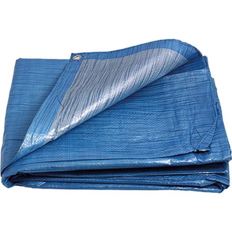 LEVIOR PE-Plane 3x4m 70g/1m2 blau-silber 25012.01