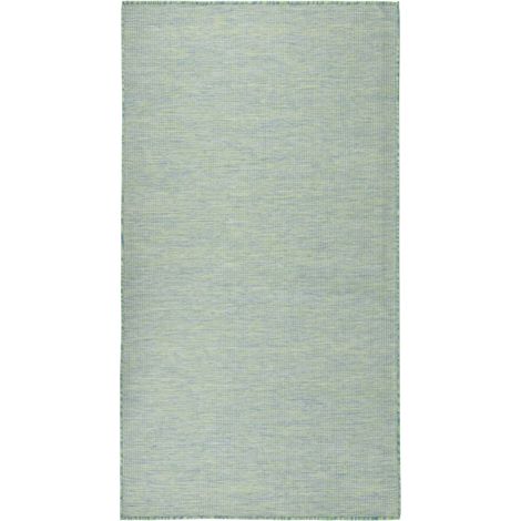 Outdoor Flatweave Rug 80x150 cm Turquoise vidaXL (1/5)