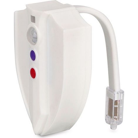 Lampe de toilette LED étanche, éclairage de couvercle de toilette, lampe de toilette créative 8 couleurs avec protection UV (1/5)
