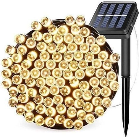 Outdoor Solar Garland, 22M 200 LED Waterproof IP65, 2 Modes for Home and Garden Decoration