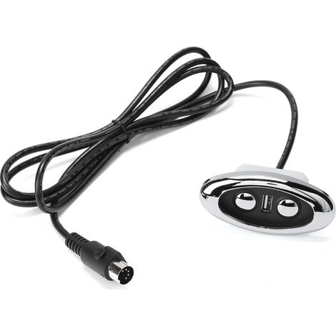 Sofa-Steuerung, einfache Installation, langlebige und energiesparende LED-Hintergrundbeleuchtung, manuelle 2-Tasten-Sofasteuerung, mit USB-Anschluss für Massagesessel/Sofa (gerade)