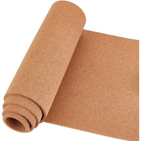 Grand Rouleau de Liège 1.2 m x 30 cm, 6 mm D'Épaisseur - Panneau D'Affichage Naturel et Feuilles D'Isolation Polyvalentes pour L'Artisanat (1/5)