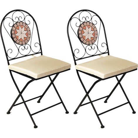 2x Mosaik Stuhl mit Polster-MMC4341-2Stuhl (1/2)