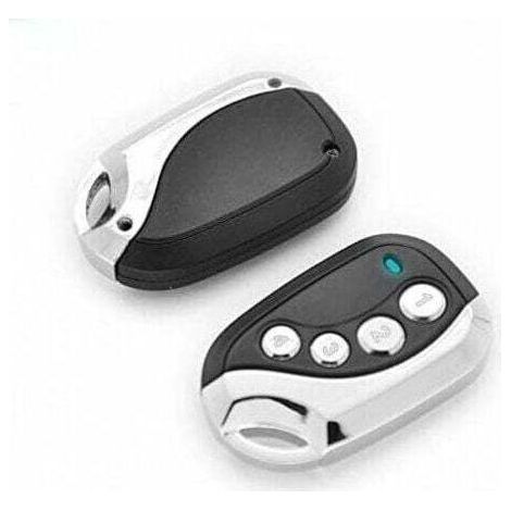 Lot de 2 télécommandes universelles pour copieurs Az Remote – signal 433,92 MHz – idéales pour portails, garages, systèmes d'alarme et éclairages – facile à utiliser-Chrom (1/5)