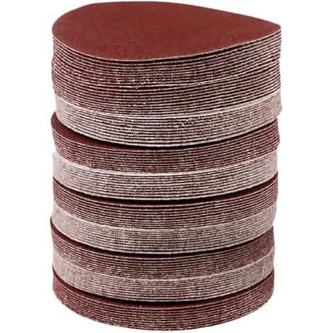 100 Pièces Disques de Ponçage Ronds en Papier Abrasif pour Bois (1/5)