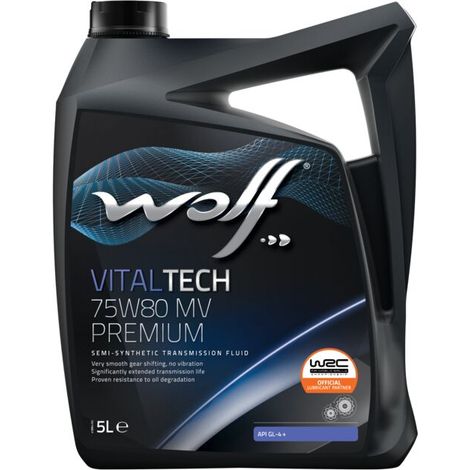 Wolf – Huile de transmission semi-synthétique 75W80 – 5 L – 1048401 – Protection contre l'usure et performances optimales