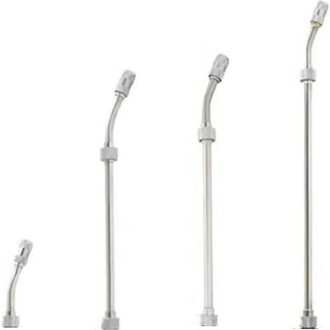 Replacement extension rod for stainless steel spray wand with adjustable nozzle pressure for wash, mist or straight jet, 28 cm (1/5)