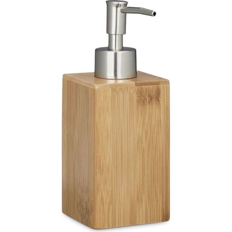 Quadratische seifenpumpe aus bambus 88