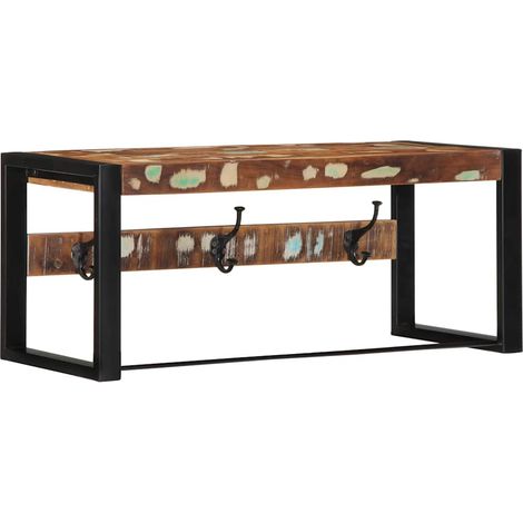 Garderobe Mehrfarbig 80x35x35 cm Altholz Massiv