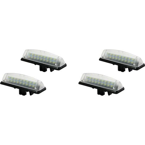 4 luces LED para matrícula de IS300 IS200 Ls430, ajuste directo, color blanco.